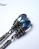 kolczyki wire wrapping Krokodyle łzy   -kolczyki 1