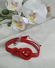bransoletki soutache Bransoletka sutasz, czerwona bransoletka, soutache 2