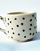 kubki Kubek porcelitowy Dalmatyńczyk ze złotą uchem 1