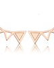kolczyki pozłacane Kolczyki TRIANGLES- srebro,złoto,różowe złoto 3