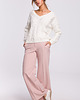 swetry damskie Sweter z dekoltem w serek-ecru(M-510) 1