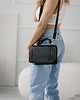 torby na ramię Skórzana torebka - czarna- GLOW BAG 1