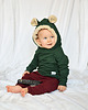 bluzki dla chłopców Bluza hoodie MIŚ butelkowa zieleń 3