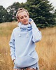 bluza z kapturem damska Bluza LUZAK błękitny 2