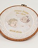 kartki, zaproszenia na chrzest Haftowana personalizowana pamiątka chrztu w oprawie 20 cm 3