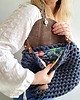 torby na ramię Torebka na ramię " Boho Weave Bag" z skórzaną klapką 4