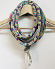 naszyjniki - inne Naszyjnik dzianinowy boho handmade bawełna 2