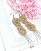 kolczyki soutache Beżowe kolczyki sutasz - kolekcja Glamour 5