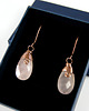 kolczyki wire wrapping Kolczyki z różowym kwarcem 6