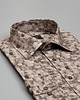 koszule męskie Koszula calimera 00540 długi rękaw beżowy slim fit 2