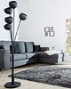 lampy do pokoju dziecka Lampa stojąca Hammered Magma black golden 170cm 1