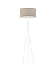 lampy podłogowe Skandynawska lampa stojąca do salonu z abażurem fornirowym PARYŻ ECO 8