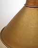 lampy wiszące Mosiężna lampa wisząca, stożkowy klosz, Dania, lata 60. 6