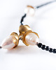 kolie Naszyjnik z perłami i mosiądzem.[PN18] 2