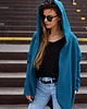 bluza z kapturem damska Peleryna do zadań specjalnych Morska 2