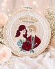 Ślub - inne Personalizowana pamiątka ślubna, haft w tamborku 1
