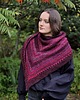 szale damskie Czereśnie / chusta z jedwabiem 2