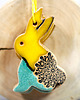ozdoby wielkanocne Zające wielkanocne - ceramiczne ozdoby wiszące 6