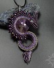 wisiory Synir, wisior ze smokiem, beading 3