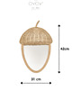 pokój dziecka - różne Acorn Lustro ścienne OYOY Mini żołądź 3