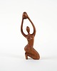 figurki i rzeźby Rzeźba tekowa kobieta, duński design, lata 70, produkcja: Dania 2