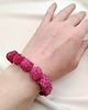 komplet biżuterii Bransoletka maliny handmade z kolczykami 4