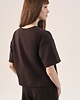 t-shirt damskie Brązowa oversize koszulka 4