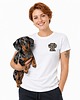 t-shirt damskie Koszulka z jamnikiem merle Prezent dla bliskiej osoby 1