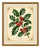 grafiki i ilustracje PLAKAT świąteczny ostrokrzew vintage grafika dekoracja 8