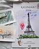 kalendarze i plannery Artystyczny Kalendarz 2024 - obrazy akwarela, A3+, ścienny na spirali 1
