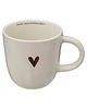 filiżanki Filiżanka Ceramiczna 4 szt. Komplet Filiżanek na Stojaku Heart 1