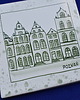 podkładki do kuchni Kafel ręcznie malowany - Kamieniczki Poznań 1