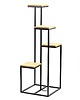 kwietniki Kwietnik Metalowy Stojak na kwiaty TAVOLO 112cm czarny LOFT 2