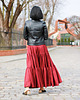 spódnice maxi Spódnica maxi długa bordowa wiskoza SARA 3