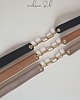 chokery CHOKER skóra naturalna brązowy camel naszyjnik łańcuch Glamrock 5
