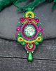 wisiory Wisiorek sutasz handmade kolorowy barwny naszyjnik Florina z ważką 2