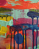 obrazy Obraz na zamówienie kupującego - abstrakcyjny pejzaż - 50x70 cm 6
