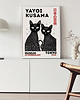 plakaty PLAKAT dekoracyjny czarne koty kropki abstrakcyjny  Yayoi Kusama,  poster 2