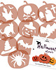 wałki do ciasta Szablony do dekoracji ciasteczek Halloween #2 1