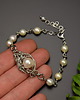 bransoletki wire wrapping Bransoletka z perłami, perły, wire wrapping 3