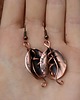 kolczyki wire wrapping Kalie miedzianki 4