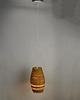 lampy wiszące Lampa sufitowa z wiklinowym kloszem, Dania, lata 60. 6