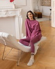 bluza bez kaptura damska Bluza Biggie Liliowy Róż 1
