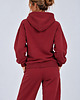 bluza z kapturem damska Bluza Na Zamek ,,SUZANA" Zgaszone Bordo 2