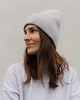 czapki damskie Czapka Gentle Cashmere Szary Melanż 3