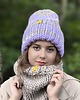 czapki damskie WOOLY COLOR "1"ciepła wełniana czapka 1