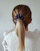 gumki do włosów Gumka jedwabna, scrunchie, frotka fioletowa panterka MINI 2