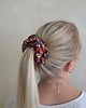 gumki do włosów Gumka jedwabna, scrunchie, secret flowers MAXI 2