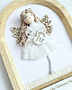 komunia - pozostałe Od Ręki: Pamiatka I Komunii Świętej- Aniołek w drewnianej ramce. 2