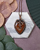 wisiory Miedziany wisiorek wire wrapping z karneolem #422 1